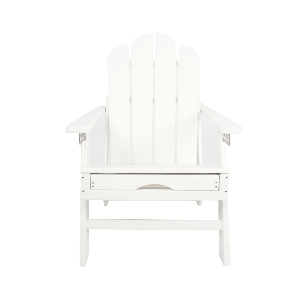 ADM006 Beach Leisure HDPE Adirondack Stol-uttrekkbar sete utendørs hvilestol