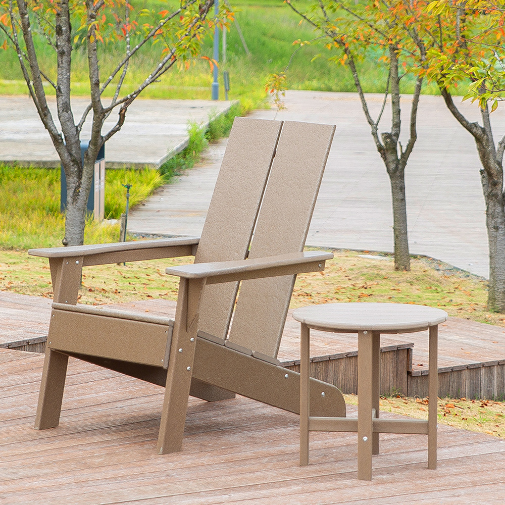 TTM004 Antik HDPE hagepark uteplass Adirondack Matchende rektangulært sidebord seriesett