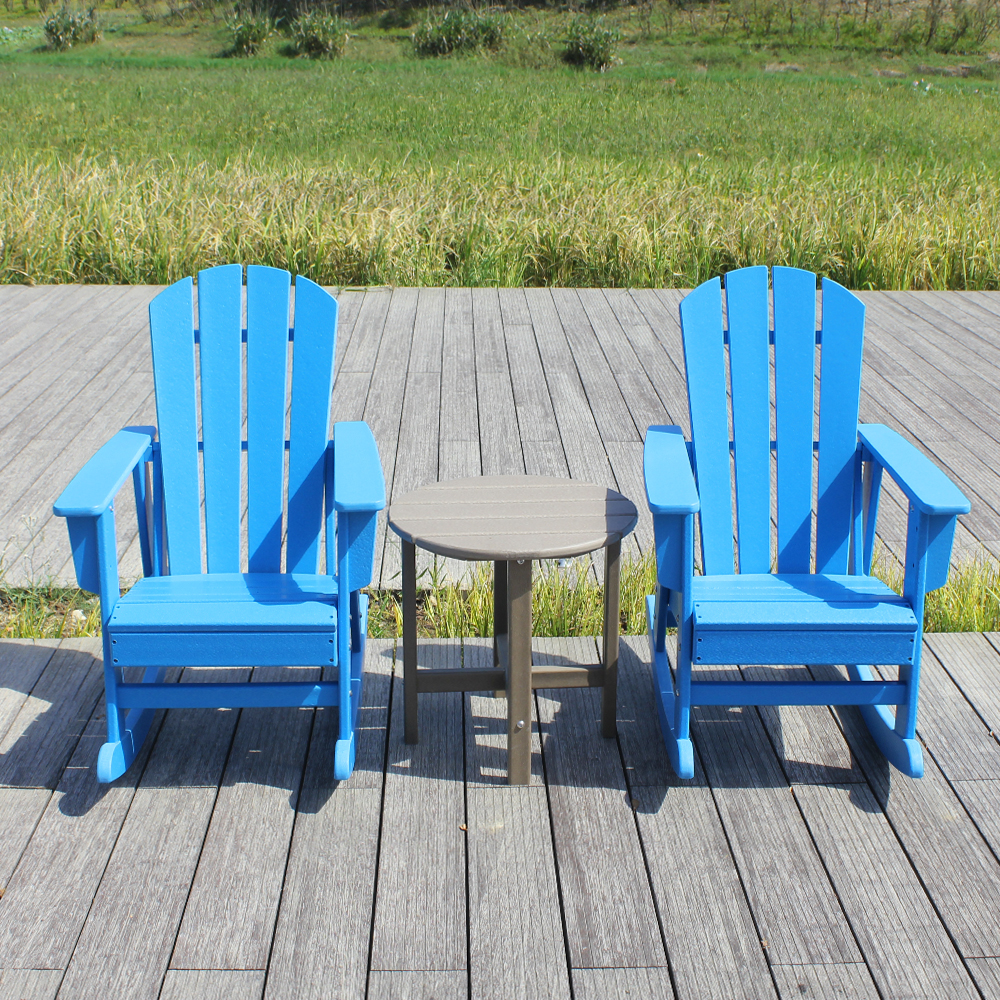 Blue Set Combination Outdoor Kids Adirondack Stol